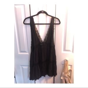 Free People Black Sheer Dress!
